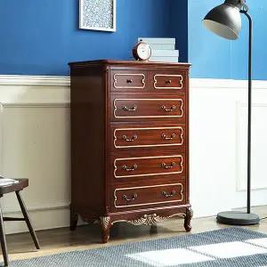 (12/24~28 연말특가/최저가) 로젠 엔틱 원목 5단 서랍장