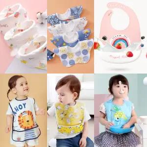 아기 턱받이/스카프 빕/신생아/방수/캐릭터/이유식