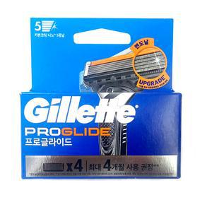 질레트 퓨전 프로글라이드 면도날 4입