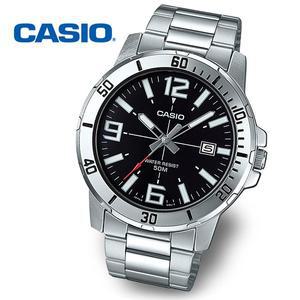 [카시오][정품] CASIO 카시오 남성 야광 정장 메탈시계 MTP-VD01D-1B