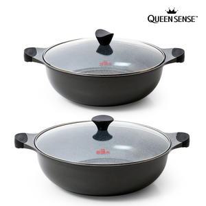 퀸센스 벨라쿡 점보 양수웍 32/36cm 전골냄비 대용량 멀티웍 샤브샤브 잔치팬