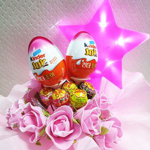 안산 플라워마트 왕별야광 킨더조이 사탕꽃다발