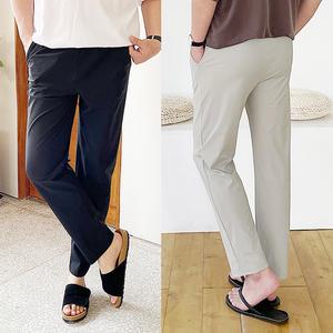 시원한 남자 여름 바지~3XL/린넨 마/쿨 밴딩 팬츠/아이스/냉장고/빅사이즈