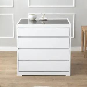 로원스 4단 800 드레스룸 아일랜드 서랍장 악세사리 수납장