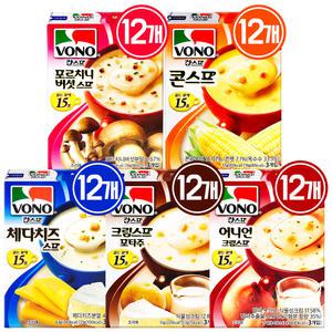 보노스프 콘+치즈+버섯+크림+어니언 각 12개 총 60개