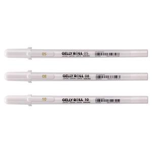 사쿠라 겔리롤 화이트 05 08 10 흰색 볼펜