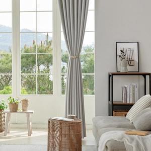 [뷰하우스]겐트 아일렛 원톤 사계절 암막커튼 중형+커튼봉 세트