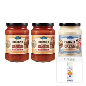 폰타나 파스타소스, 볼로네제, 430g, 2개 + 머쉬룸크림, 430g, 1개 + 증정(스파게티면, 500g, 1개)