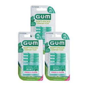 GUM 검 치과 부드러운 일회용 치간칫솔 코스트코 소프트픽 민트 컴포트플렉스 670(40p) 3개 4개 5개