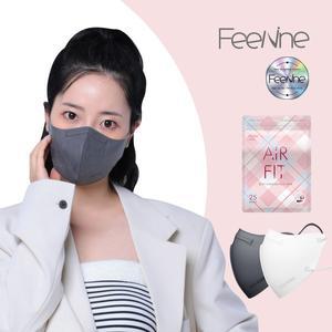 [필나인] 에어 2D 새부리형 KF94 컬러 4중구조 마스크 대형 25매입