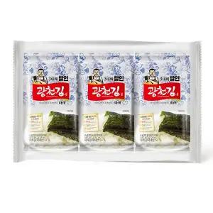 광천김 달인 파래3단 도시락김 72봉 /파래김/식탁김/조미김