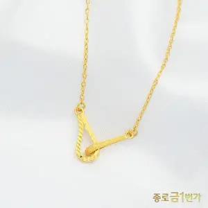 여자 순금 목걸이 커브 3.75g