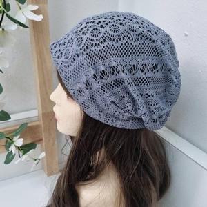 [애슬릿] 중년 여성 레이스 망사 매쉬 얇은 여름 비니 모자