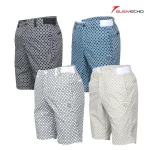 [그렌에코]ges24802 남성 사각체크 프린트 스판 반바지/가볍고 시원한