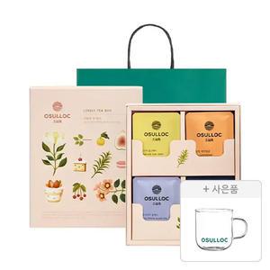 오설록 러블리티박스 세트, 12입+증정(쇼핑백, 1개+유리머그 320ml, 1개)