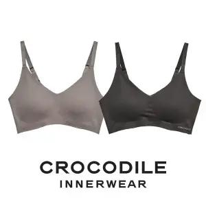 [감탄브라] [크로커다일]나일론모달 후크형 브라2종 코코아 블랙 CDWBR4O1213