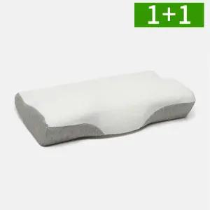 [1개+1개] 3D 메모리폼 경추베개 거북목 기능성 베개커버포함