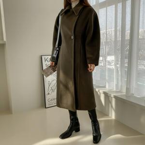 [시크릿라벨] 페미닌빅카라슬릿롱코트