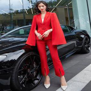 난타복 아랑고고장구 댄스복 트로트 여자 가수 공연복 케이프 정장 망토 자켓 빅사이즈 행사