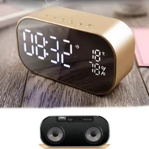 블루투스스피커겸 탁상전자시계알람 깔끔한침대시계 입학졸업선물