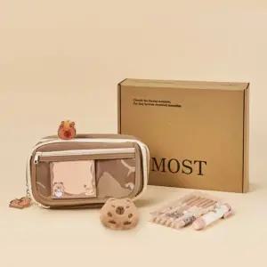 오모스트 귀여운 카피바라 필통 대용량 초등학생 필통 입학선물