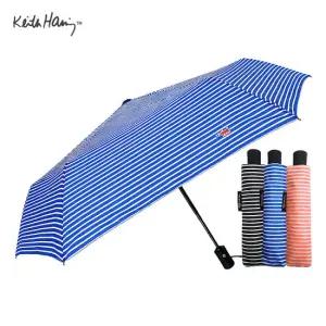 키스해링 6K 스트라이프 3단완전자동우산