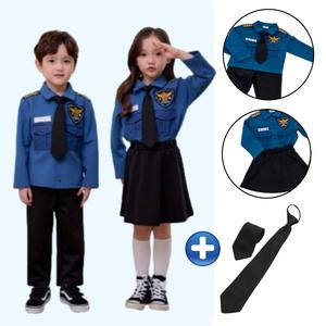 어린이집 직업체험 아동경찰복 유아 경찰관 경찰복장 폴리스 직업체험 코스튬 어린이집 역할놀이 선물