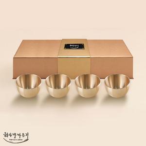 나눔숲쿱 10세트 하나방짜유기 술잔 4P 선물세트