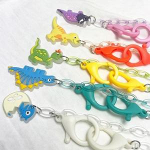 마스크목걸이 마스크 스트랩 개별포장 야광 공룡 꽃 5개세트 캐릭터