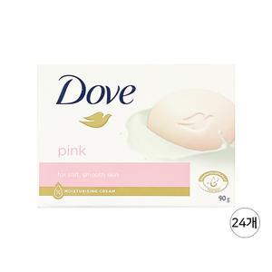 도브 비누 핑크 뷰티바 90g 24개 / 세수 세안 클렌징비누 핑크바