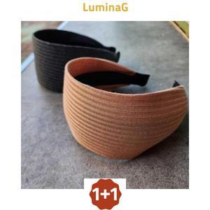 1+1 루미나G 와이드 니트 헤어밴드 여성용 데일리 스타일