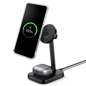 슈피겐 qi2 15W 2in1 맥세이프 고속 무선 충전기 거치대 PF2402