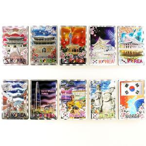 한국 관광지 냉장고자석 10개세트 한국 전통 기념품 마그넷 외국인선물 마그네틱 해외 여행 외국 친구 선물