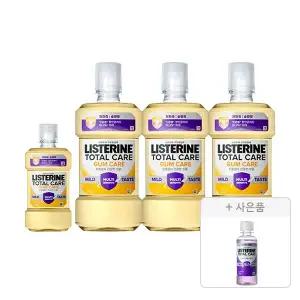 리스테린 검케어 마일드 750ml, 3개+250ml, 1개+증정(토탈케어 마일드 100ml, 1개)