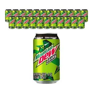 마운틴듀 제로슈거 355ml, 24입, 1개
