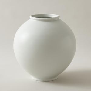 예다움 인테리어 오브제 달항아리 백자 무광 4호
