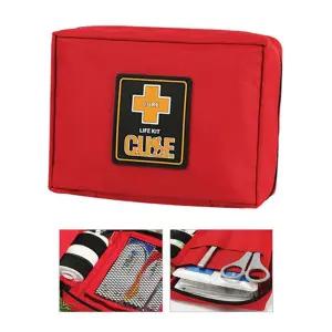 휴대용 빨강 구급가방 구급키트 3호 내용물포함/응급/약보관/가정/사무실/간단한/처치/상비약/야외/비상시