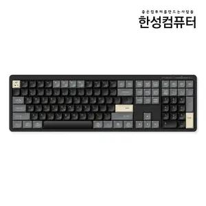 한성컴퓨터 GK698 OfficeMaster 3모드 저소음 펜타그래프 유무선 키보드 로얄블랙
