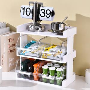 약서랍장 탕비실 커피정리함 티백정리 약정리수납장 3단