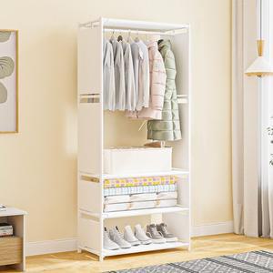 (화이트) 모던 칸막이 간이 옷장 소형/행거/옷걸이/시스템/조립식/서랍장/드레스룸/이동식/스탠드/미니/옷