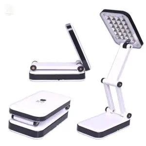 WITHNAMU 3단 접이식 LED스탠드 미니 탁상 조명 여행용 조명 접이식 독서등