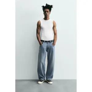 [정품] 자라 청바지 데님진 데일리 바지 데님팬츠 BAGGY FIT - 미디움 블루