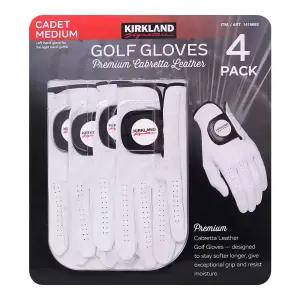 커클랜드 시그니춰 골프장갑 미듐(M) 4장세트 남성 화이트