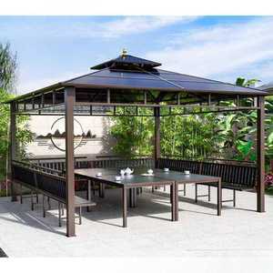 야외 정자 파고라 조립식 오두막 지붕 어닝 원두막 팬션 5x5m