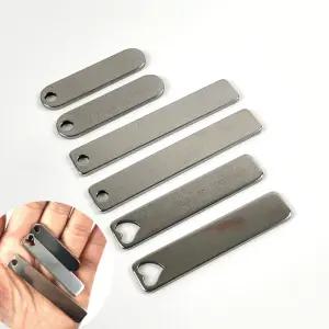 스텐 사각 키체인 네임택 바 각인판 목걸이 펜던트 이름표 팬던트 열쇠고리 키홀더 차량 전화 번호 각인