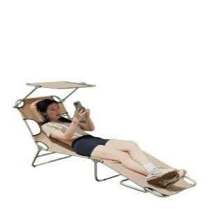 일광욕 엎드림의자 전용침대 접이식 해변 휴대용 썬베드