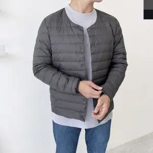 KSS 2033 남자 초 경량 가벼운 라운드넥 패딩 자켓