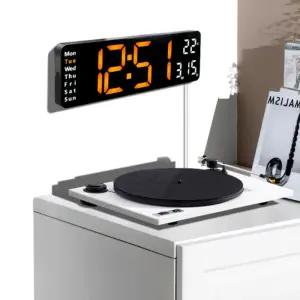 벽면 인테리어 집들이선물 디지털 무소음 전자벽시계 LED