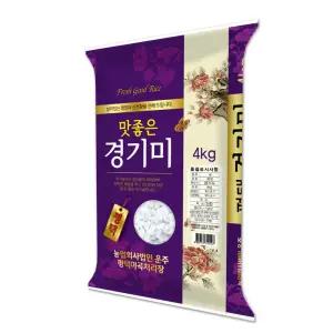 25년산 햅쌀 백미 맛좋은경기미 평택미곡처리장 4kg,