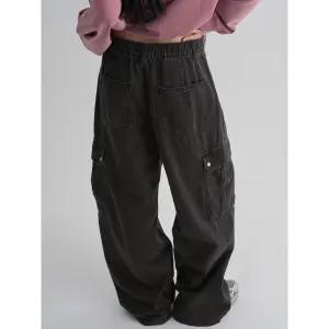 [에잇세컨즈] 카고 와이드 데님  블랙 (355821LPC5)